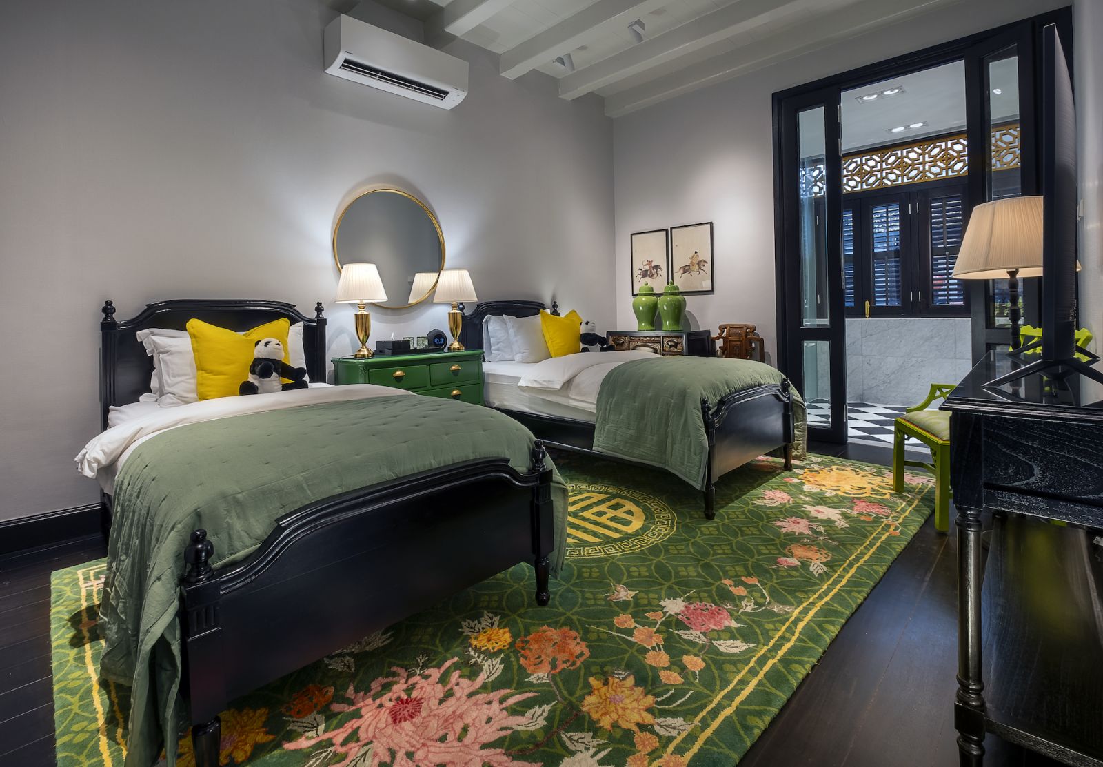 Bedrooms have a touch of modernity