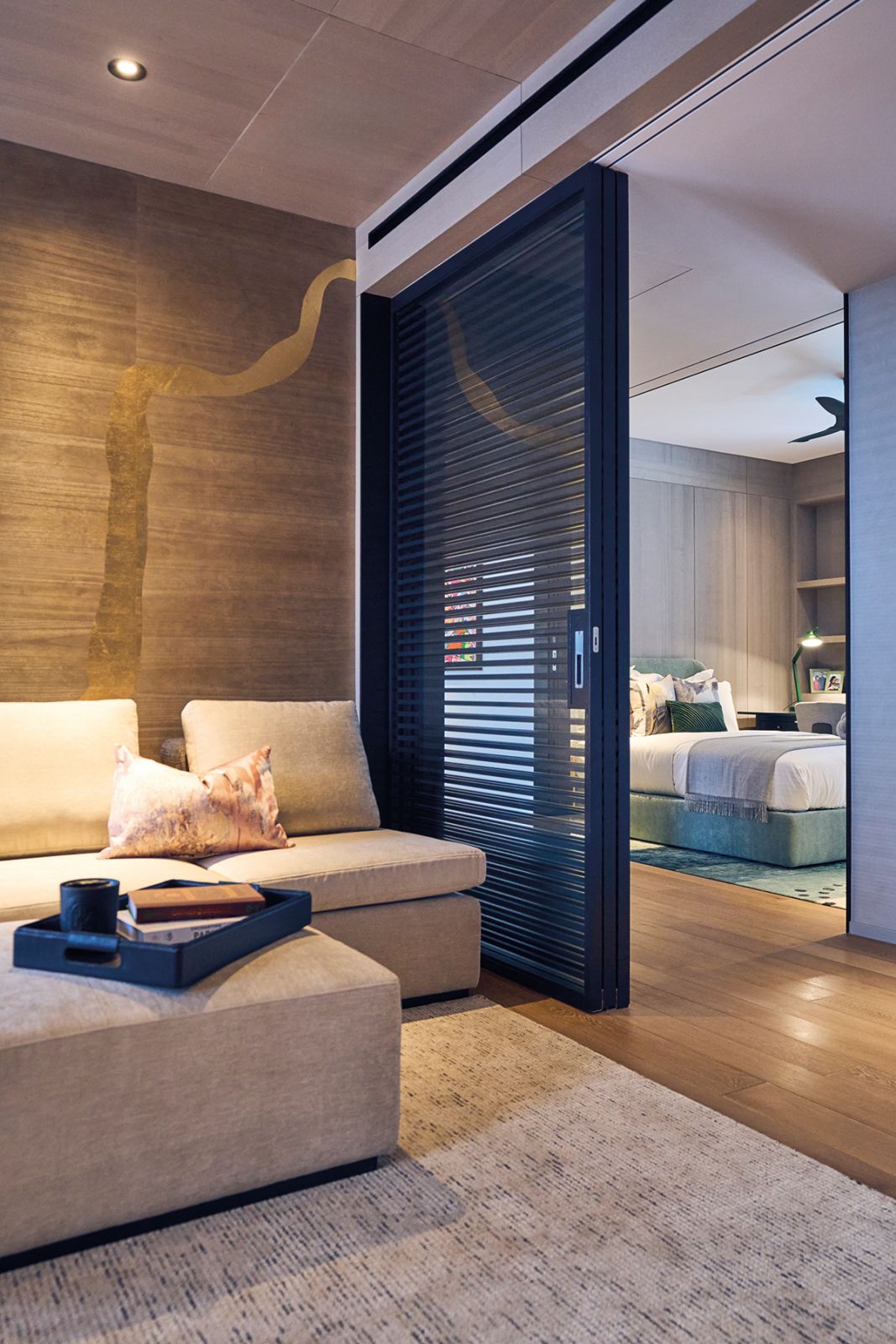 Pocket sliding doors open up spaces or provide privacy when needed