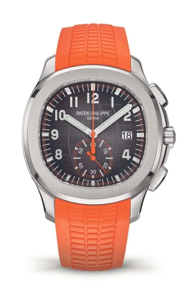 百達翡麗Aquanaut Chronograph 5968A腕錶。(Photo: Patek Philippe)