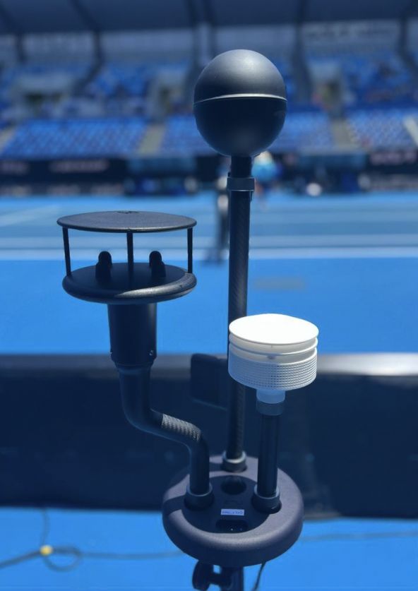 An EMU specialist device used to help heat assessments at the Australian Open (Photo: 360Info)