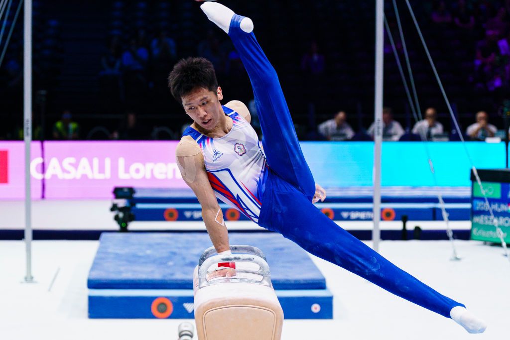 ANTWERP, BELGIUM - OCTOBER 1: Lee Chih Kai of Taiwan competes during the day 2 of Men's Pommel Horse qualifications of Artistic Gymnastics World Championships on October 1, 2023 in Antwerp, Belgium. (Photo by Daniela Porcelli/Eurasia Sport Images/Getty Images)