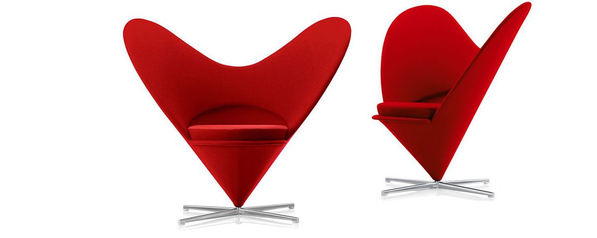 Vitra Heart Cone chair by Verner Panton