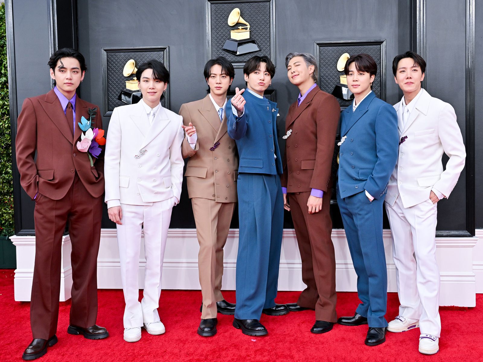 V, Suga, Jin, Jungkook, RM, Jimin and J-Hope of BTS. Contents Technologies owns music IPs from the group. (Photo: Getty Images)