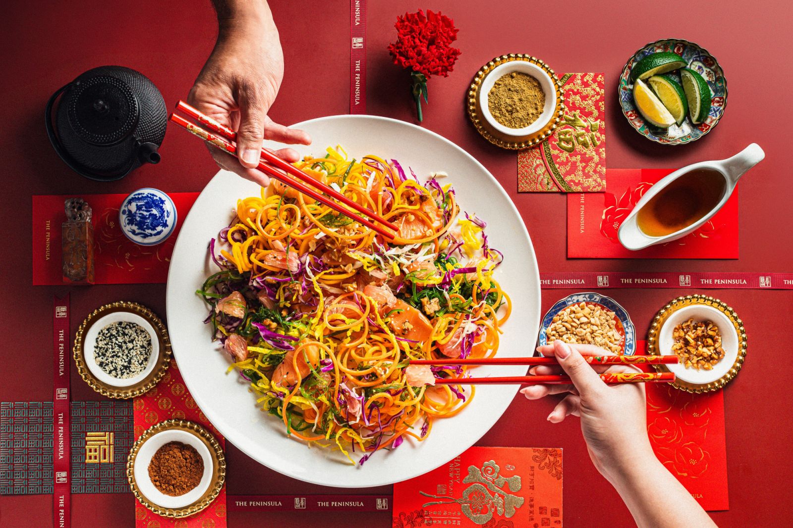 Yee sang (Photo: The Peninsula Manila)