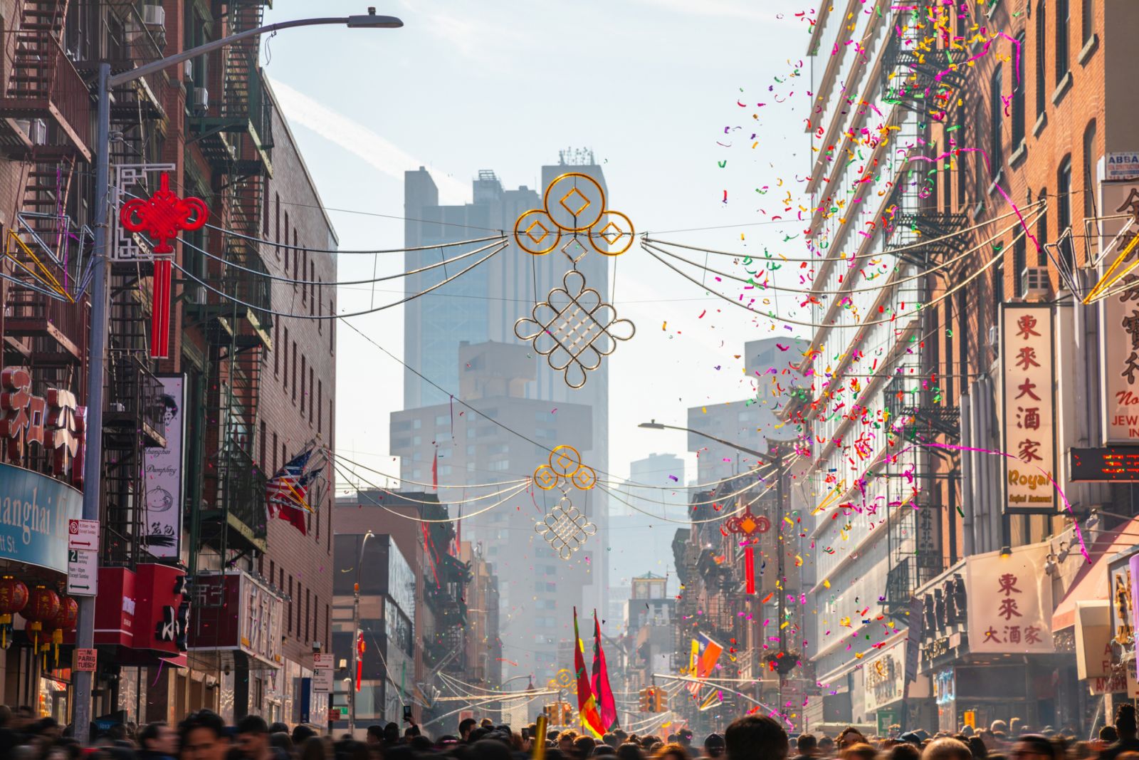 People celebrate the Chinese New Year in the street of Chinatown, New York City (Photo: Getty Images)