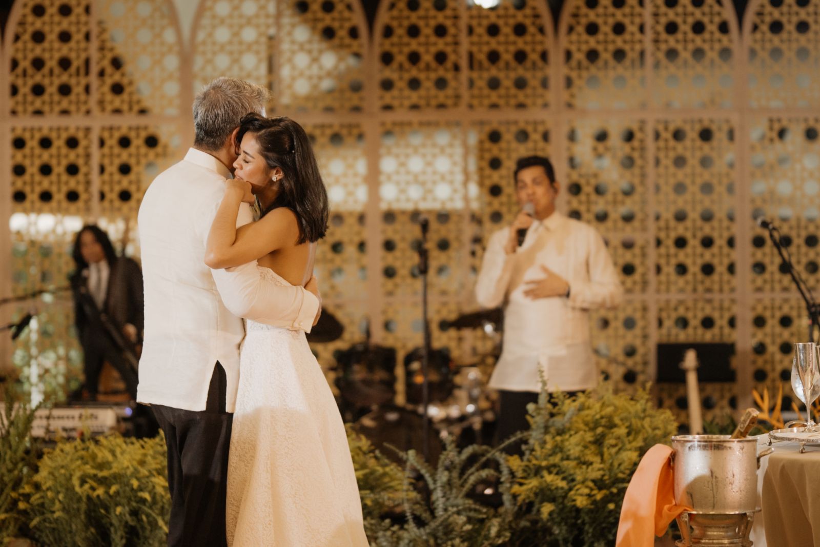 Ella and Anthony in their father-daughter slow dance