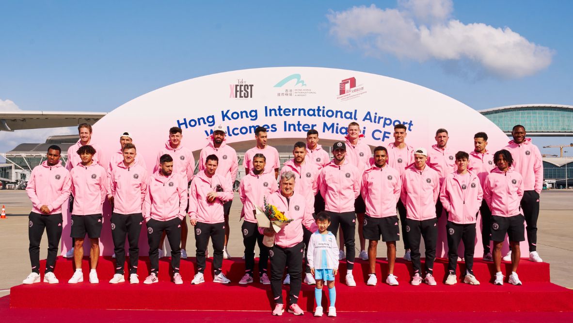 Inter Miami CF arrived in Hong Kong on February 2, 2024 (Photo: Humphrey Ng/Tatler Hong Kong)