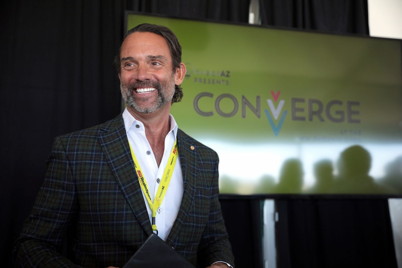 Jack Selby speaking with attendees at the 2022 Converge Tech Summit at The Waste Management Phoenix Open at the Skybar at TPC Scottsdale in Scottsdale, Arizona (Photo: Gage Skidmore)