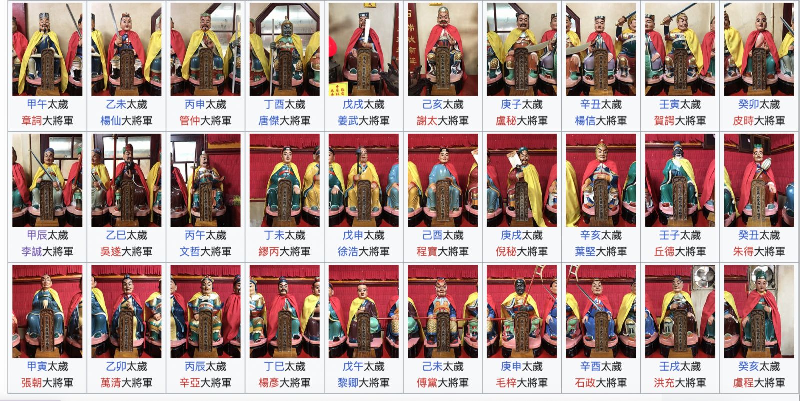甲辰龍年的太歲星君是李誠大將軍(Photo from Wikipedia.com)