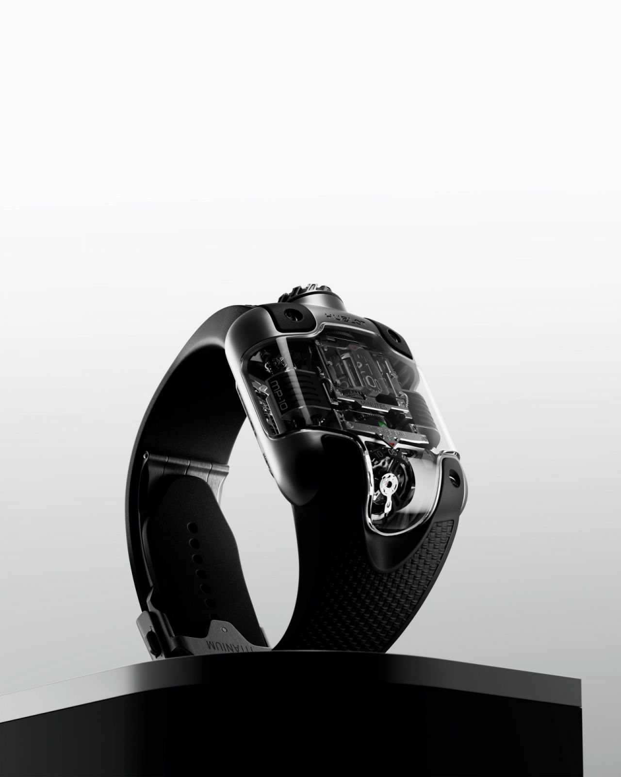 Hublot發表的MP-10把機芯和錶盤融合，同時捨棄了指針、擺陀等常見的元素，徹底的脫離手錶傳統框架。（Photo: Hublot）