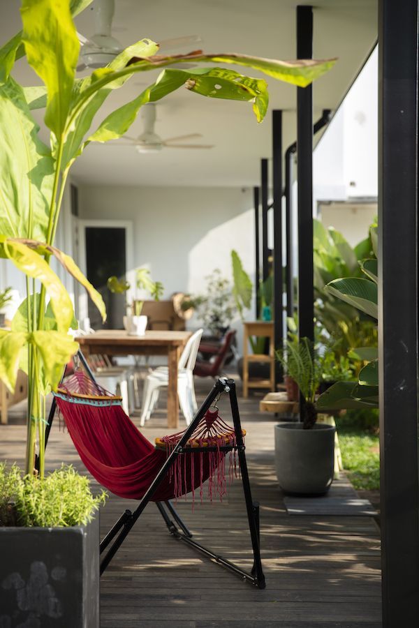 The verandah is a great place to enjoy the garden (Photo: Lawrence Choo)