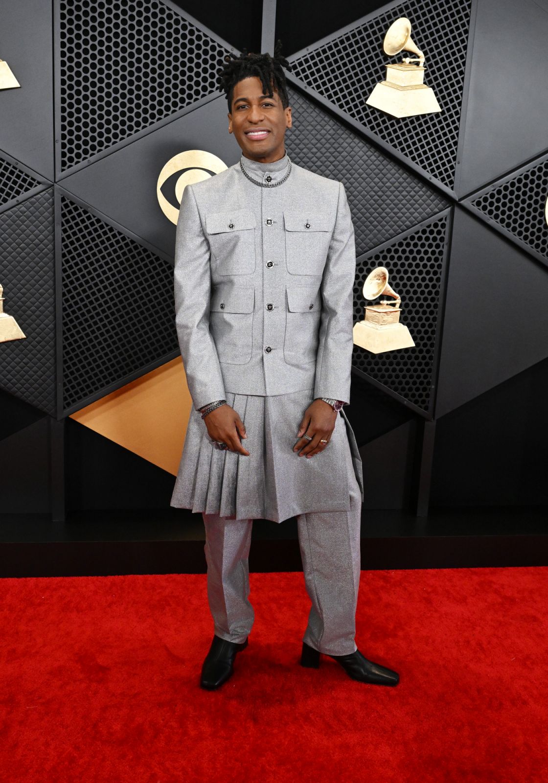 Jon Batiste at the 66th Annual GRAMMY Awards held at Crypto.com Arena on February 4, 2024 in Los Angeles, California. (Photo by Gilbert Flores/Billboard via Getty Images)