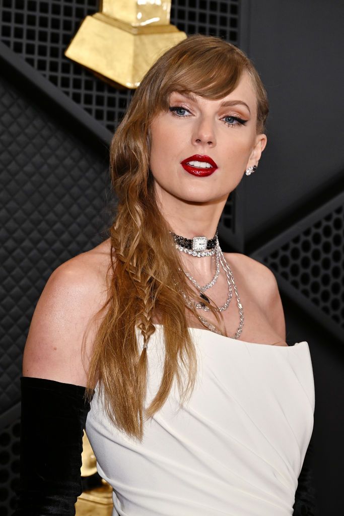 LOS ANGELES, CALIFORNIA - FEBRUARY 04: Taylor Swift attends the 66th GRAMMY Awards at Crypto.com Arena on February 04, 2024 in Los Angeles, California. (Photo by Lester Cohen/Getty Images for The Recording Academy)