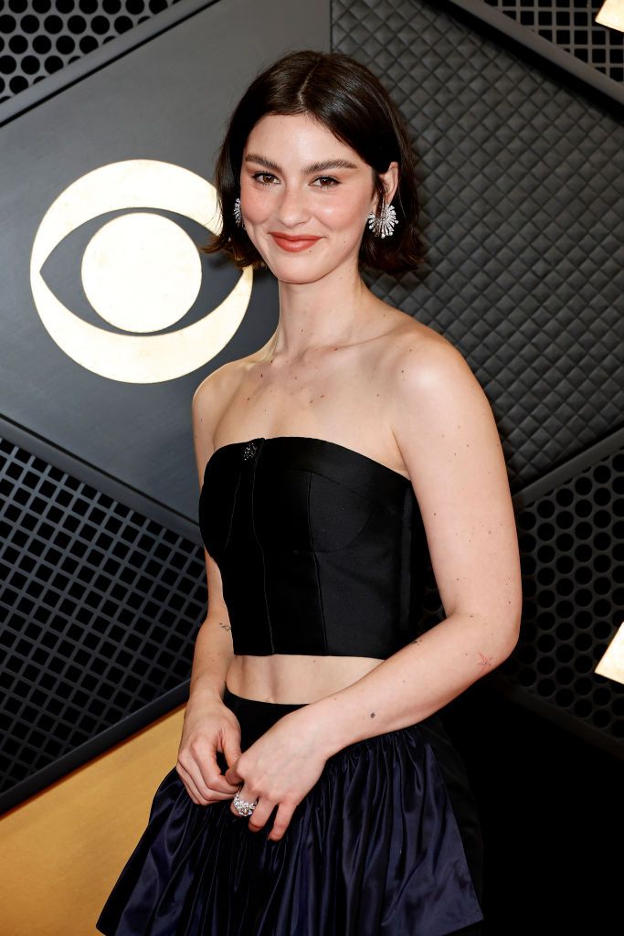 LOS ANGELES, CALIFORNIA - FEBRUARY 04: (FOR EDITORIAL USE ONLY) Gracie Abrams attends the 66th GRAMMY Awards at Crypto.com Arena on February 04, 2024 in Los Angeles, California. (Photo by Frazer Harrison/Getty Images)