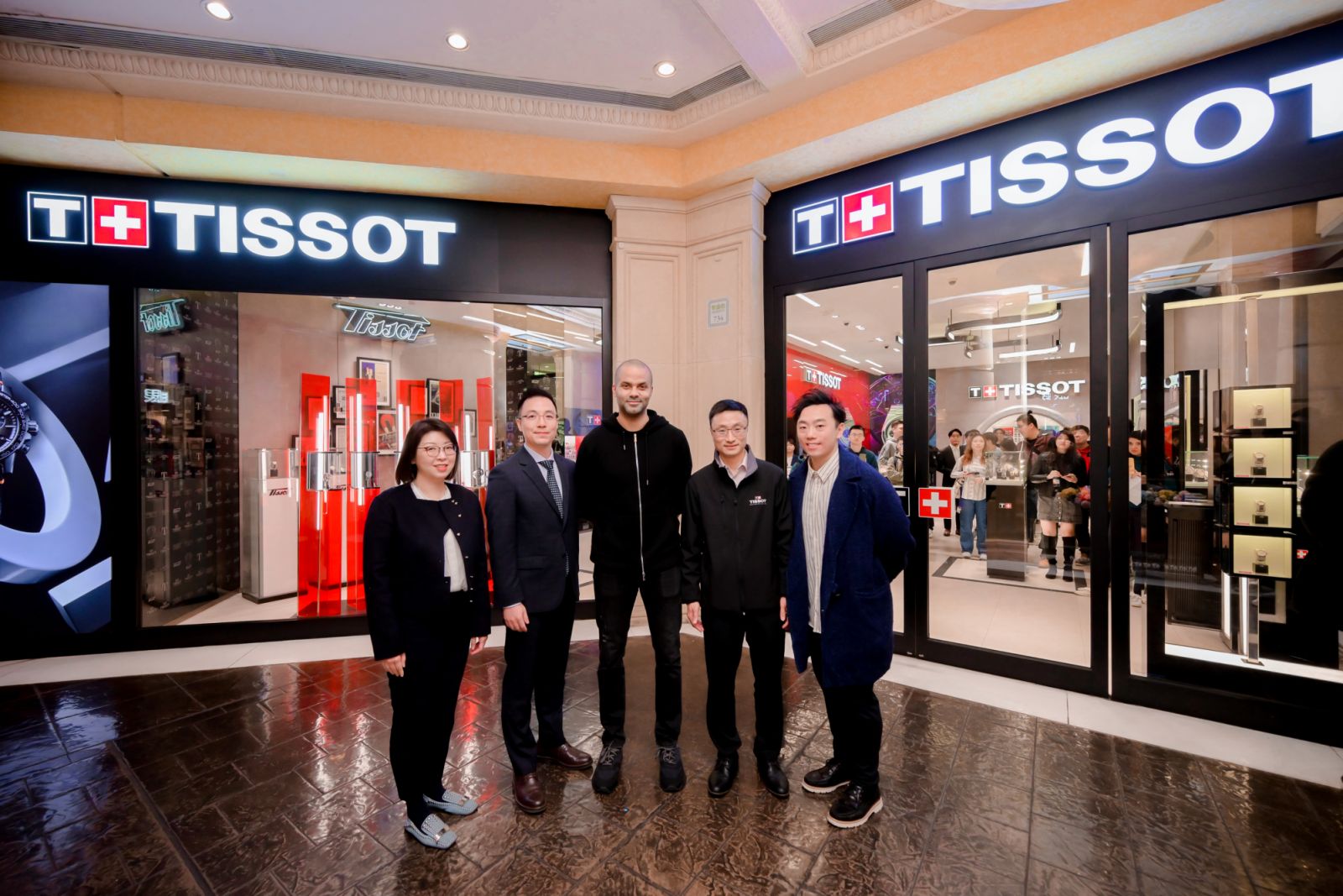 Tony Parker at the Tissot boutique at the Venetian Macau (Photo: courtesy of Tissot watches)