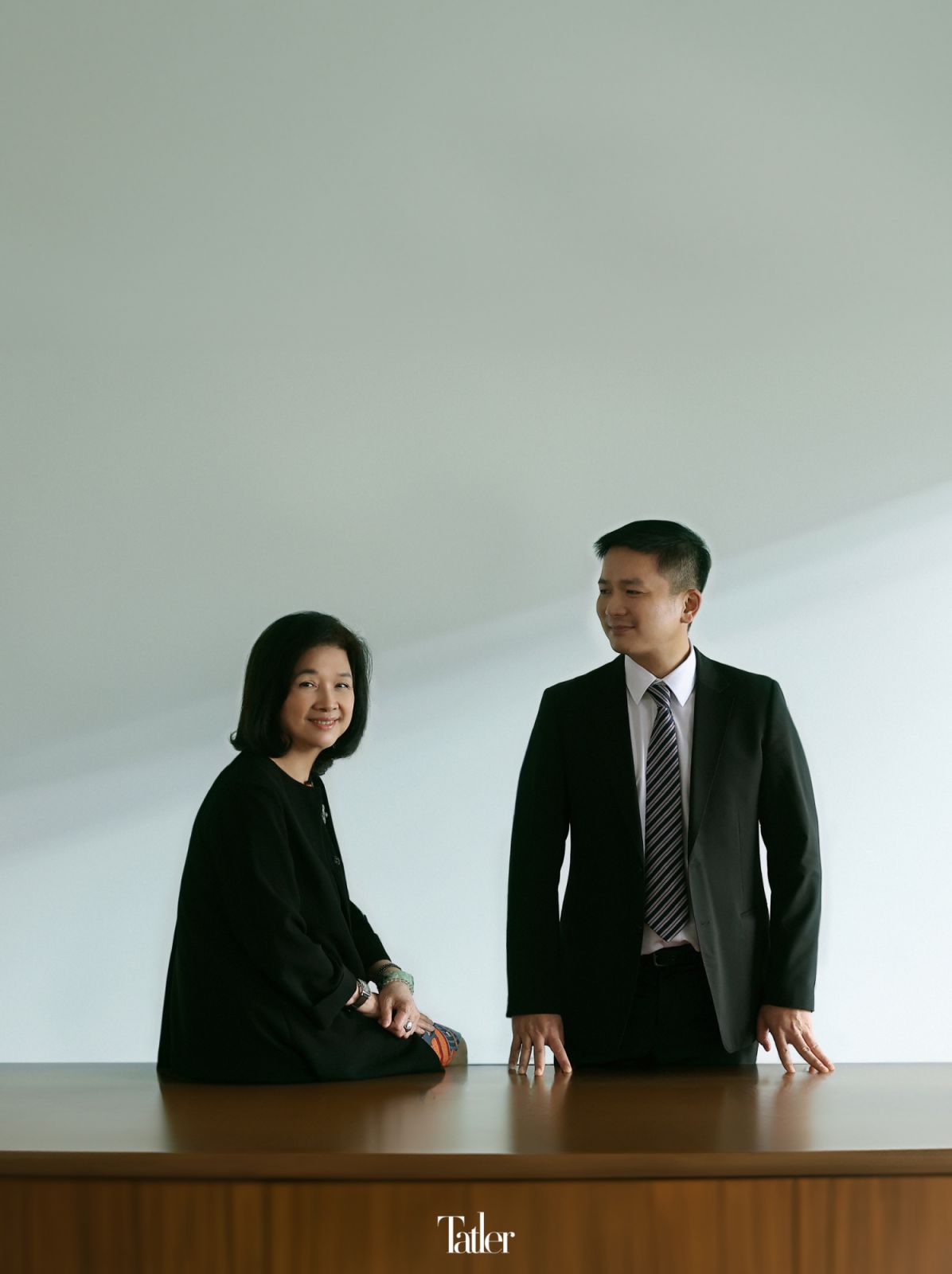 永信集團副董事長李玲津與永鴻國際生技總經理Vick鍾威凱。(Photo: Wei Yu)