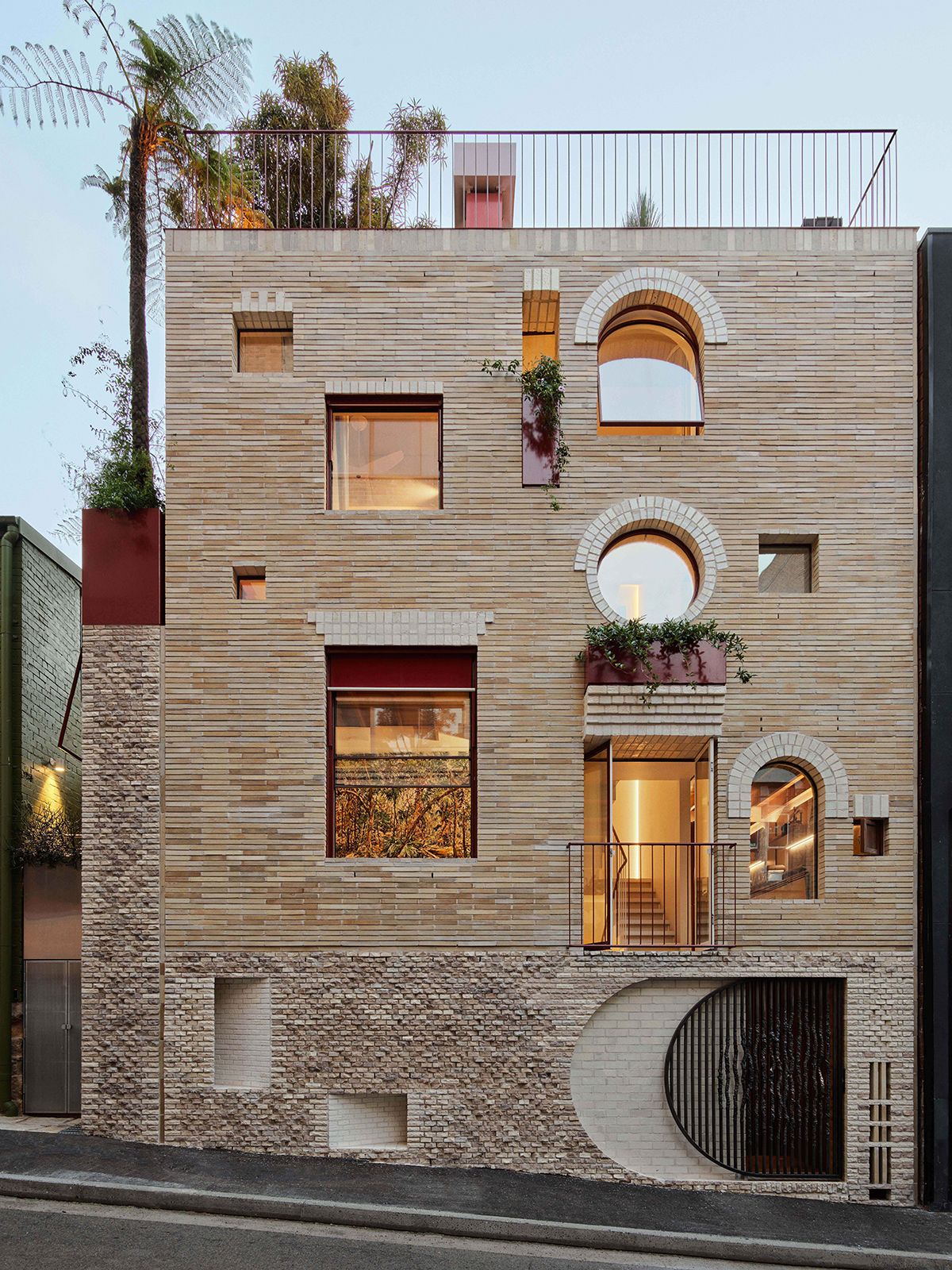 The façade of 19 Waterloo Street, designed by SJB