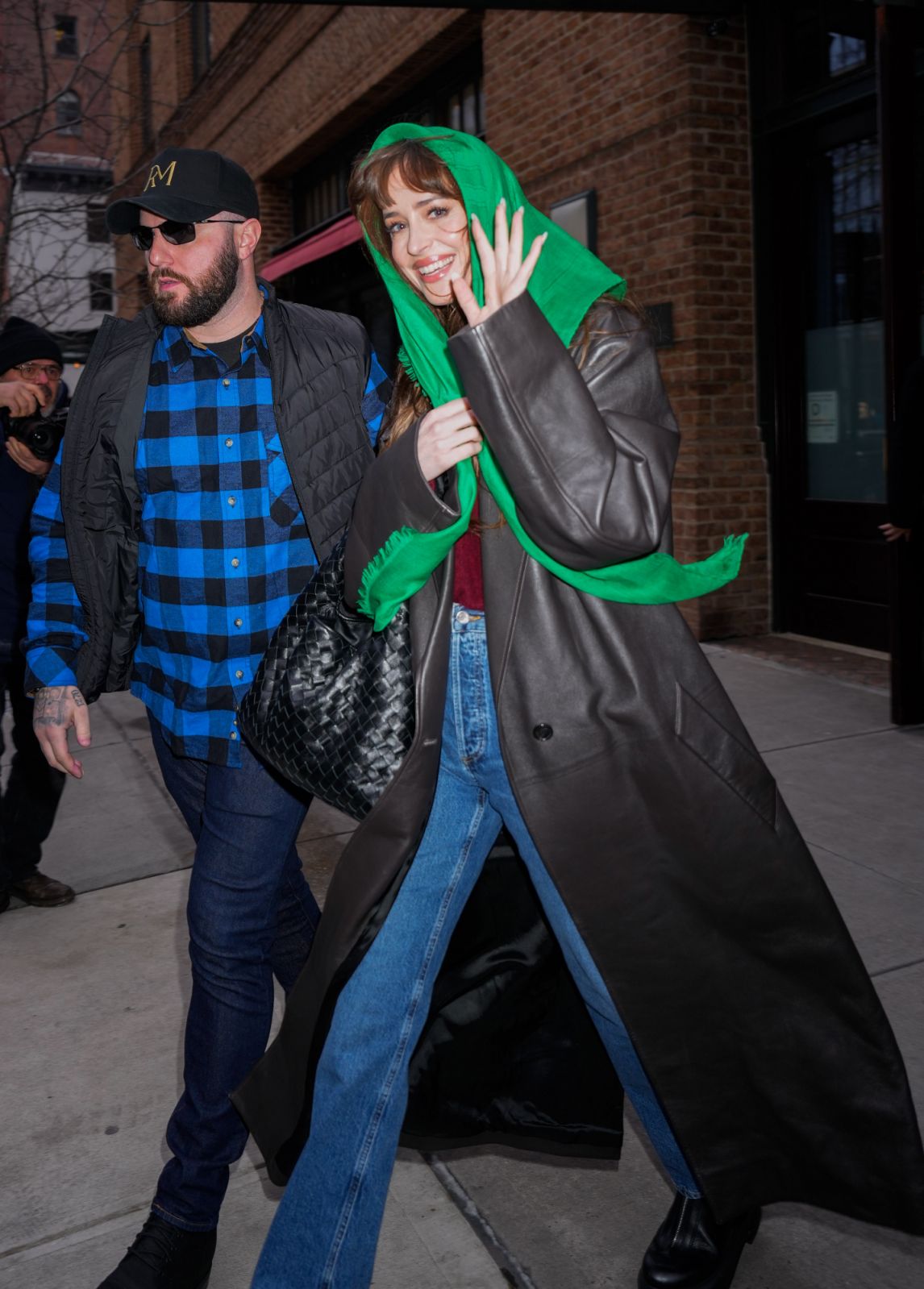 Dakota Johnson in Loewe. (Photo: Getty)