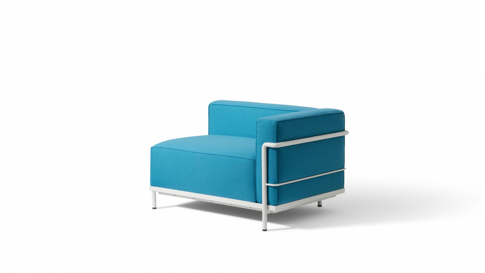 An outdoor armchair featuring just one armrest and an extended seat (Photo: Courtesy of Cassina)