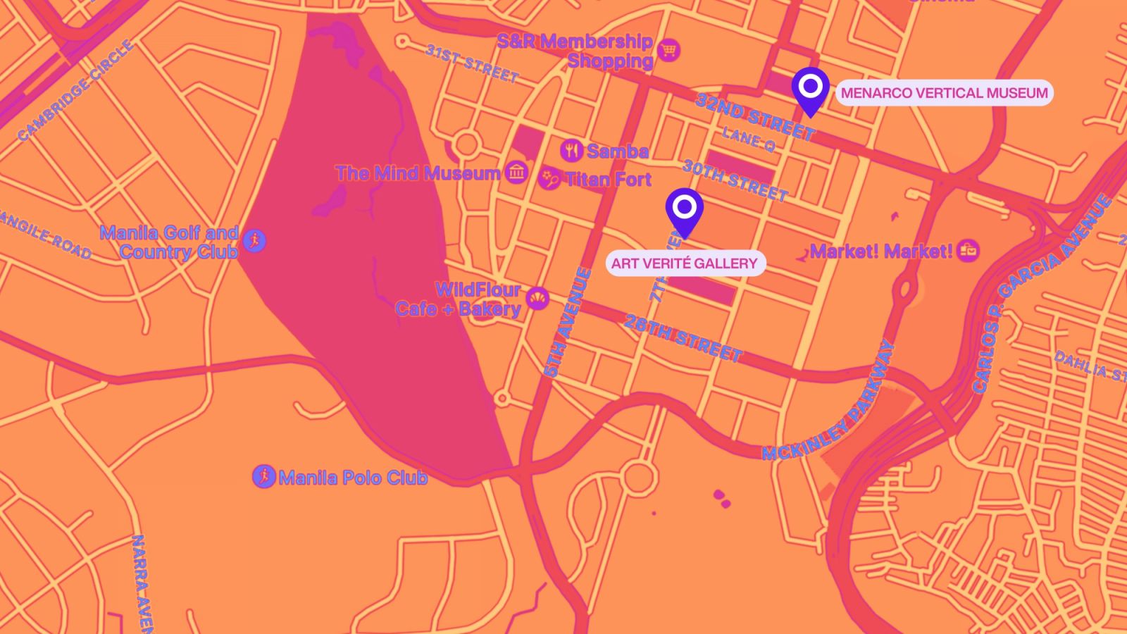 Taguig map for 10 Days of Art 2024