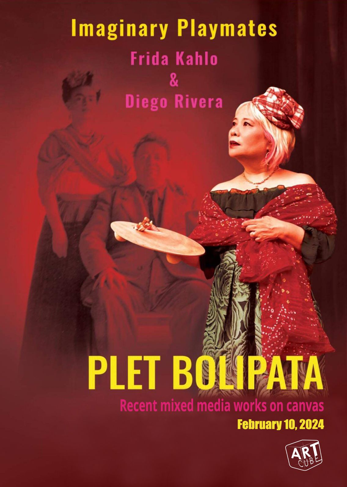 Imaginary Playmates - Frida Kahlo & Diego Rivera by Plet Bolipata Exhibition at Art Cube Gallery