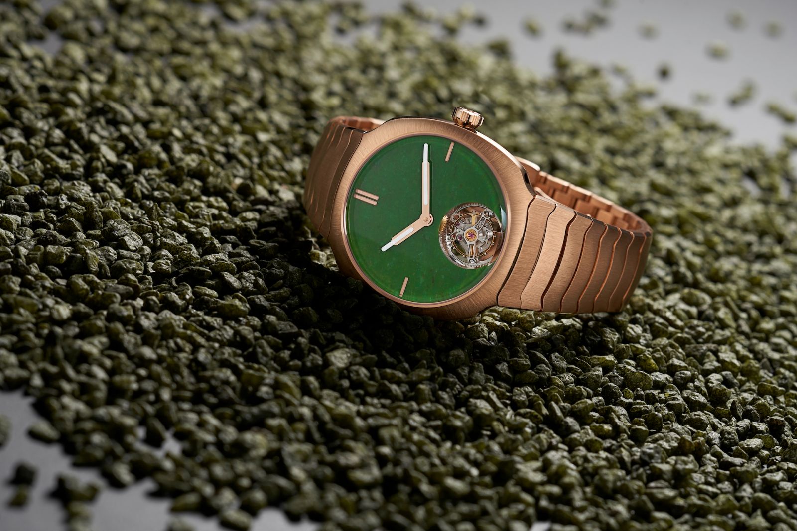 Mẫu H. Moser & Cie. Streamliner Tourbillon Wyoming Jade