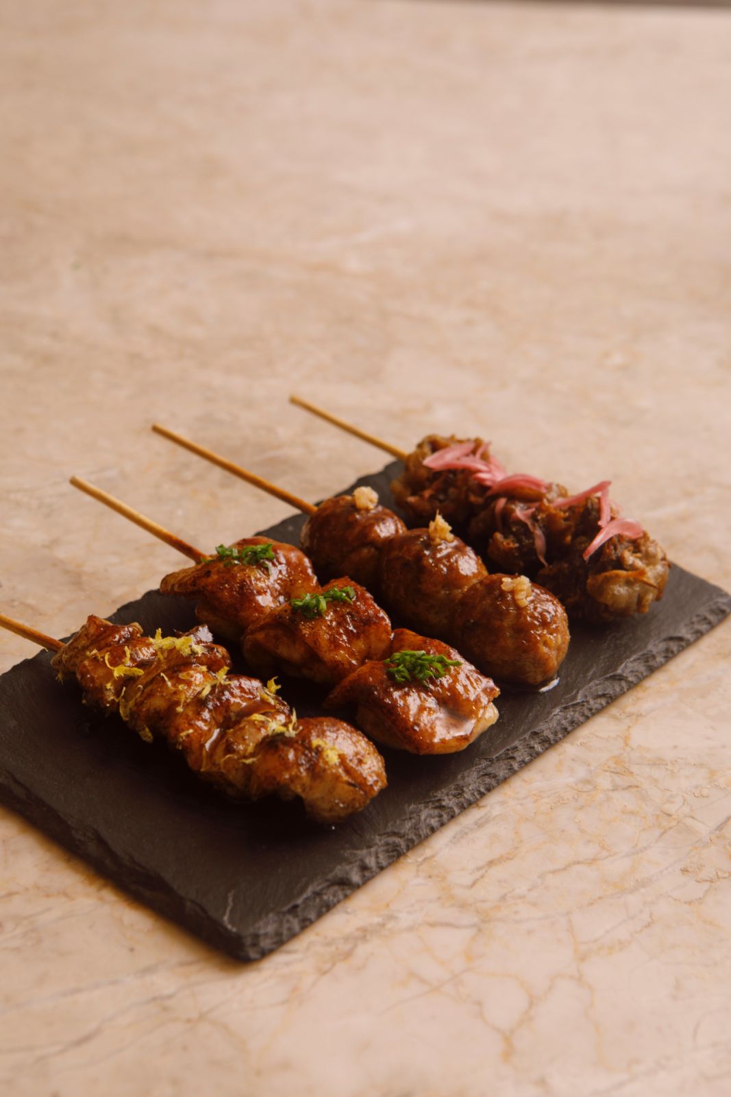 Charcoal grilled skewers from Inato by JP Cruz