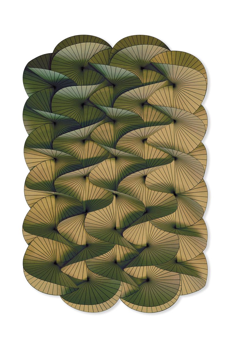 Green for rooster. Promote personal and professional growth with green furnishings, like this Moooi Serpentine carpet
