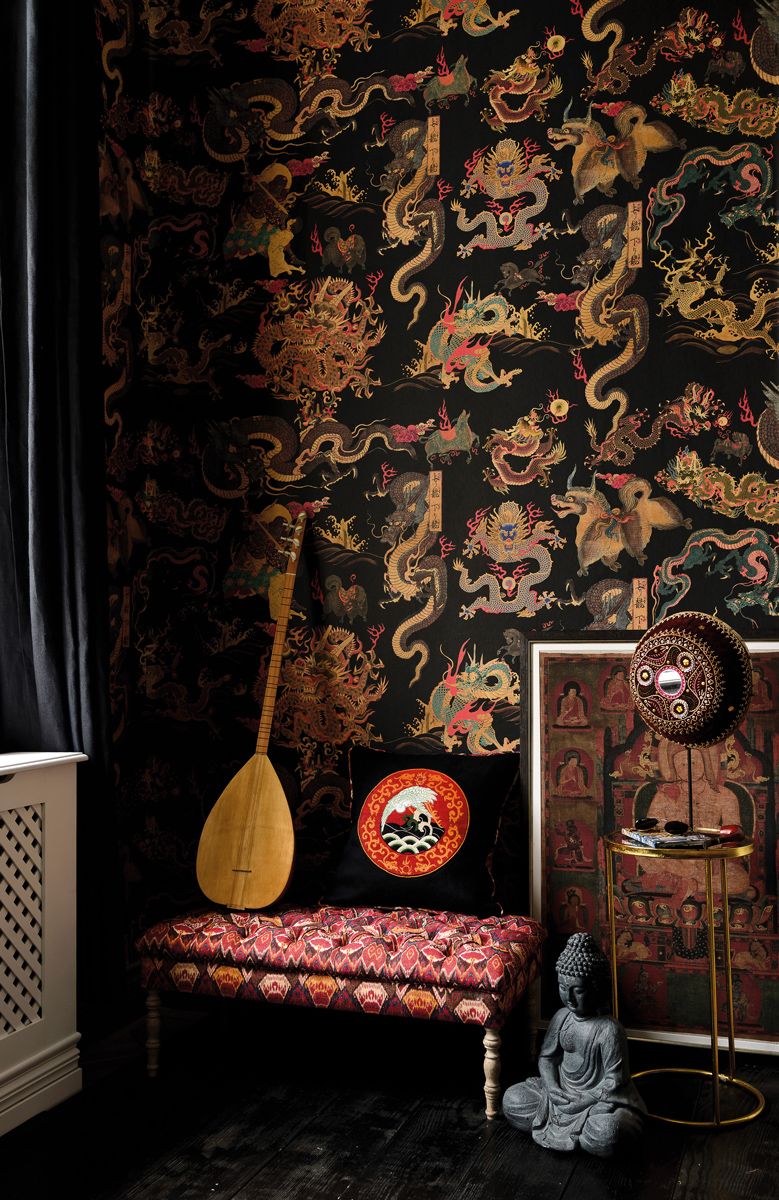 Mind the Gap Dragons of Tibet wallpaper from Dowsing & Reynolds