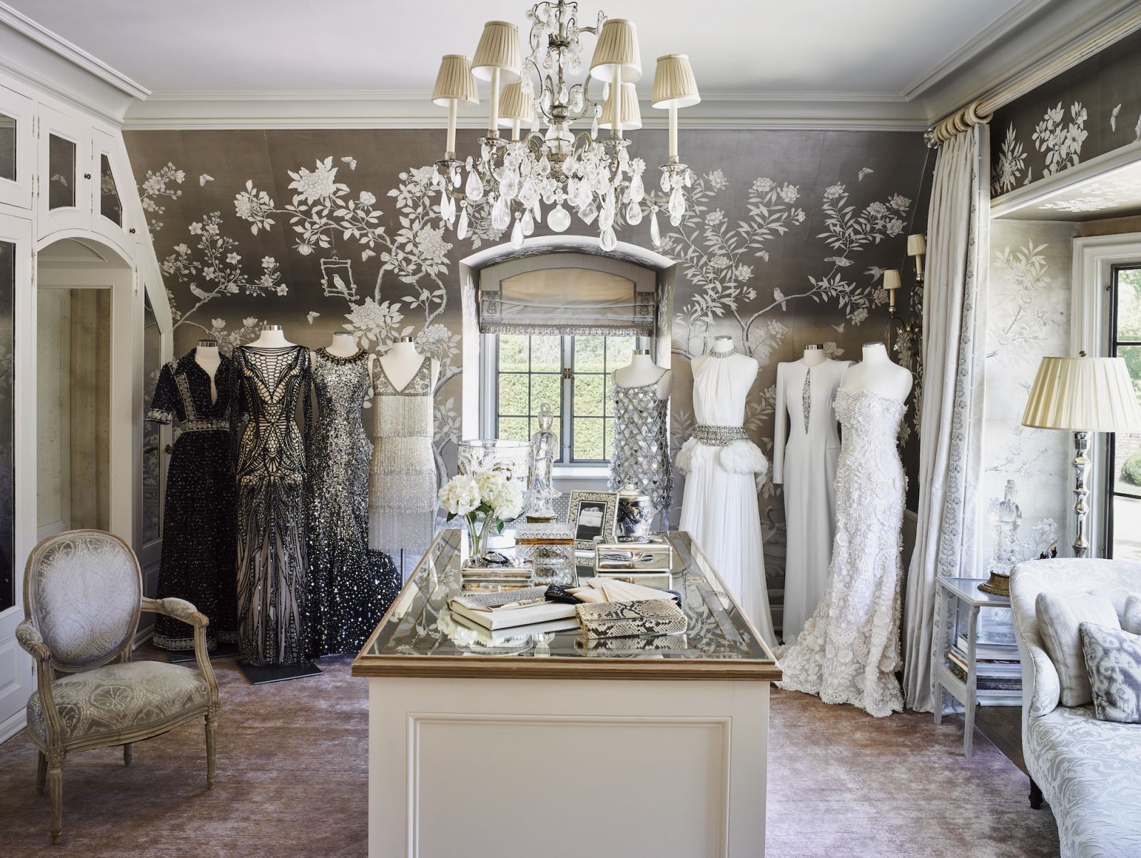 The dressing room in Hilfiger’s Connecticut home (Photo: Douglas Friedman)