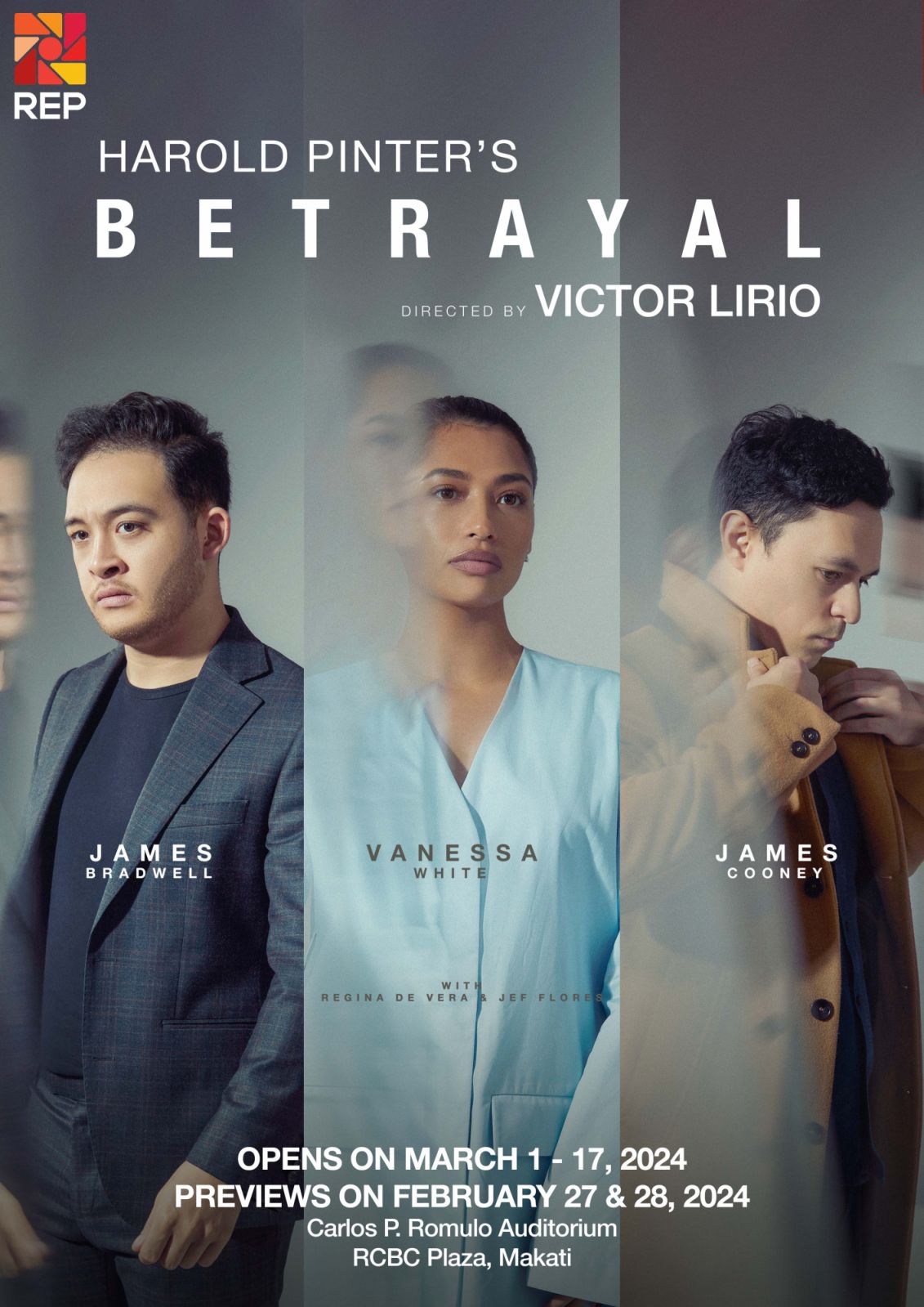 Repertory Philippines presents Harold Pinter’s ‘Betrayal’