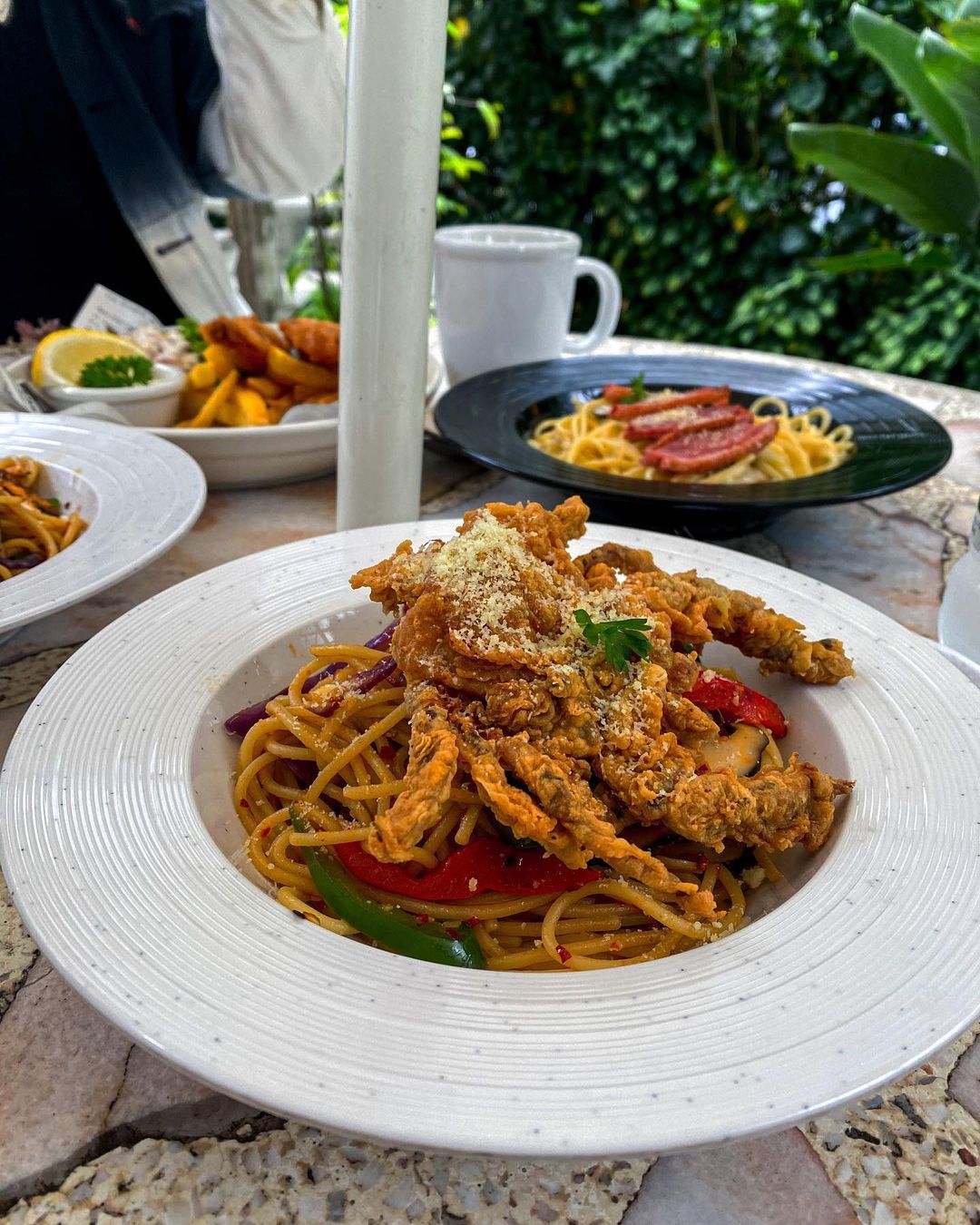 Soft-shell crab pasta (Photo: Instagram / @khairul_foodie)
