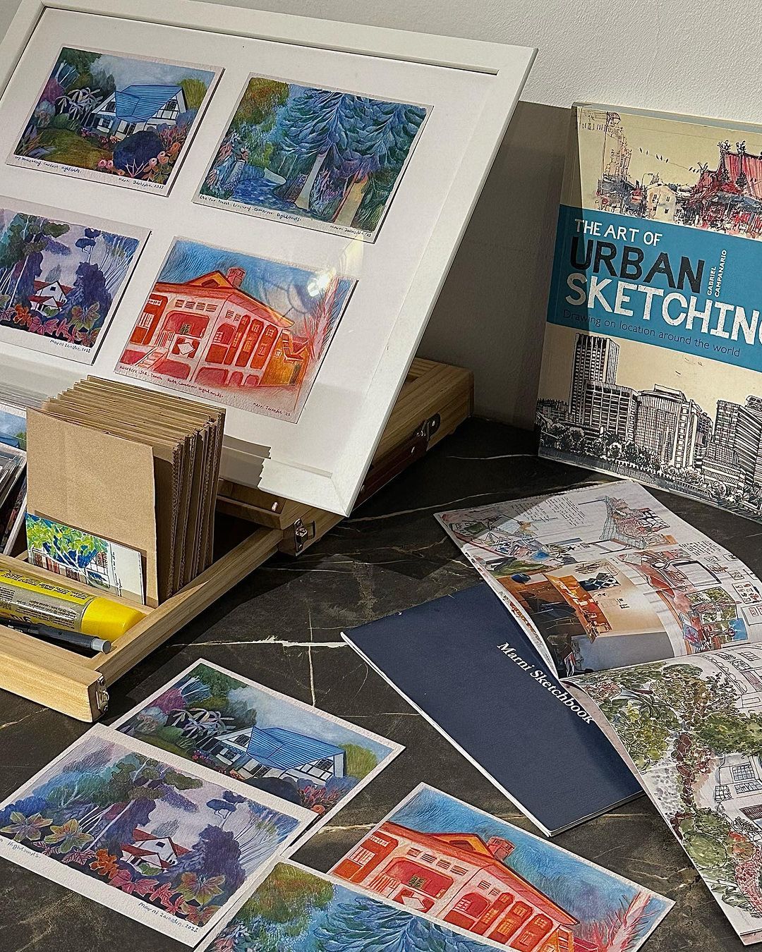 The Hidden Lab’s art corner (Photo: Instagram / @the.hiddenlab)