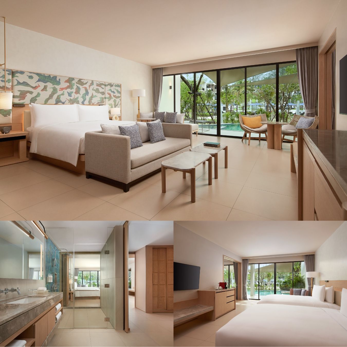 บรรยากาศห้องพักของโรงแรม เลอ เมอริเดียน ภูเก็ต ไม้ขาว บีช รีสอร์ท (ภาพ: Le Méridien Phuket Mai Khao Beach Resort)