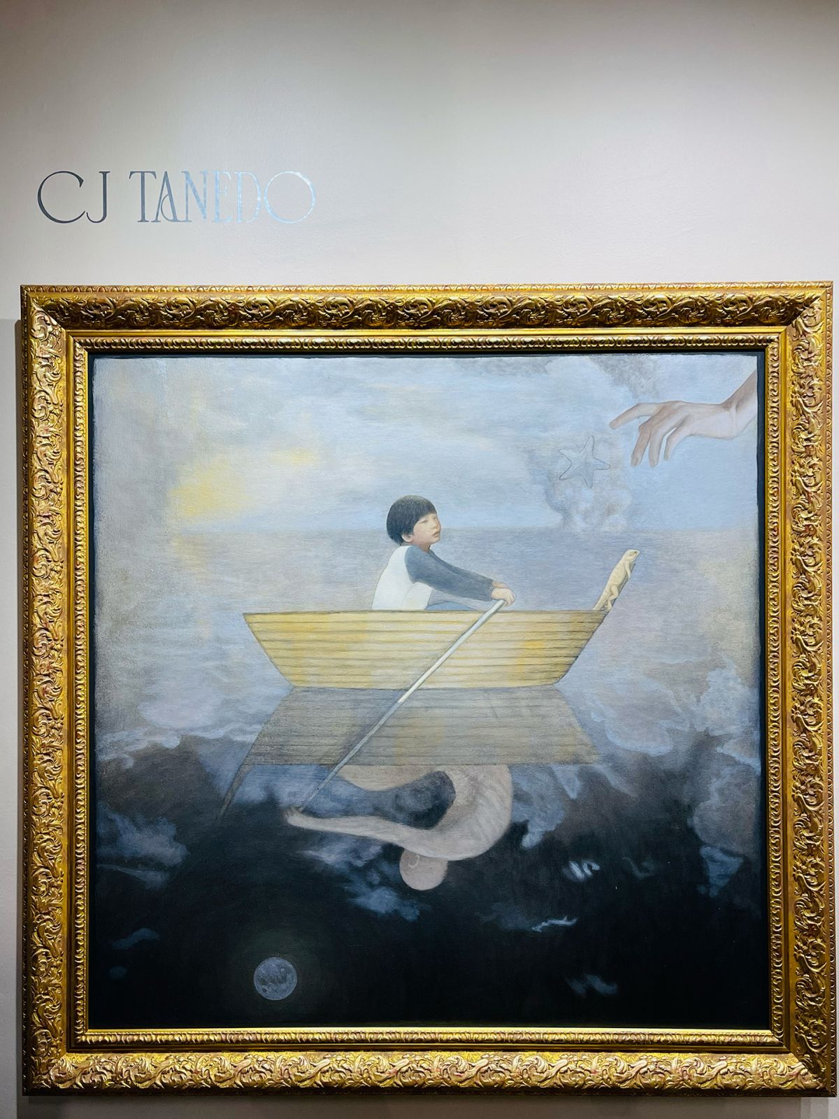 CJ Tañedo, The North Star, 36 x 36 inches, oil on canvas, 2024