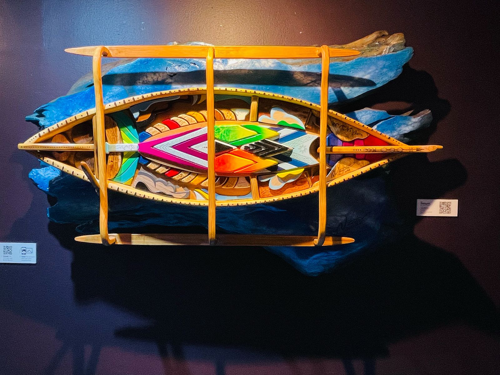 Nantz Matienzo and Kenzeroart, Padayon (To Move Forward), physical artwork with augmented reality, 36 x 49 inches
