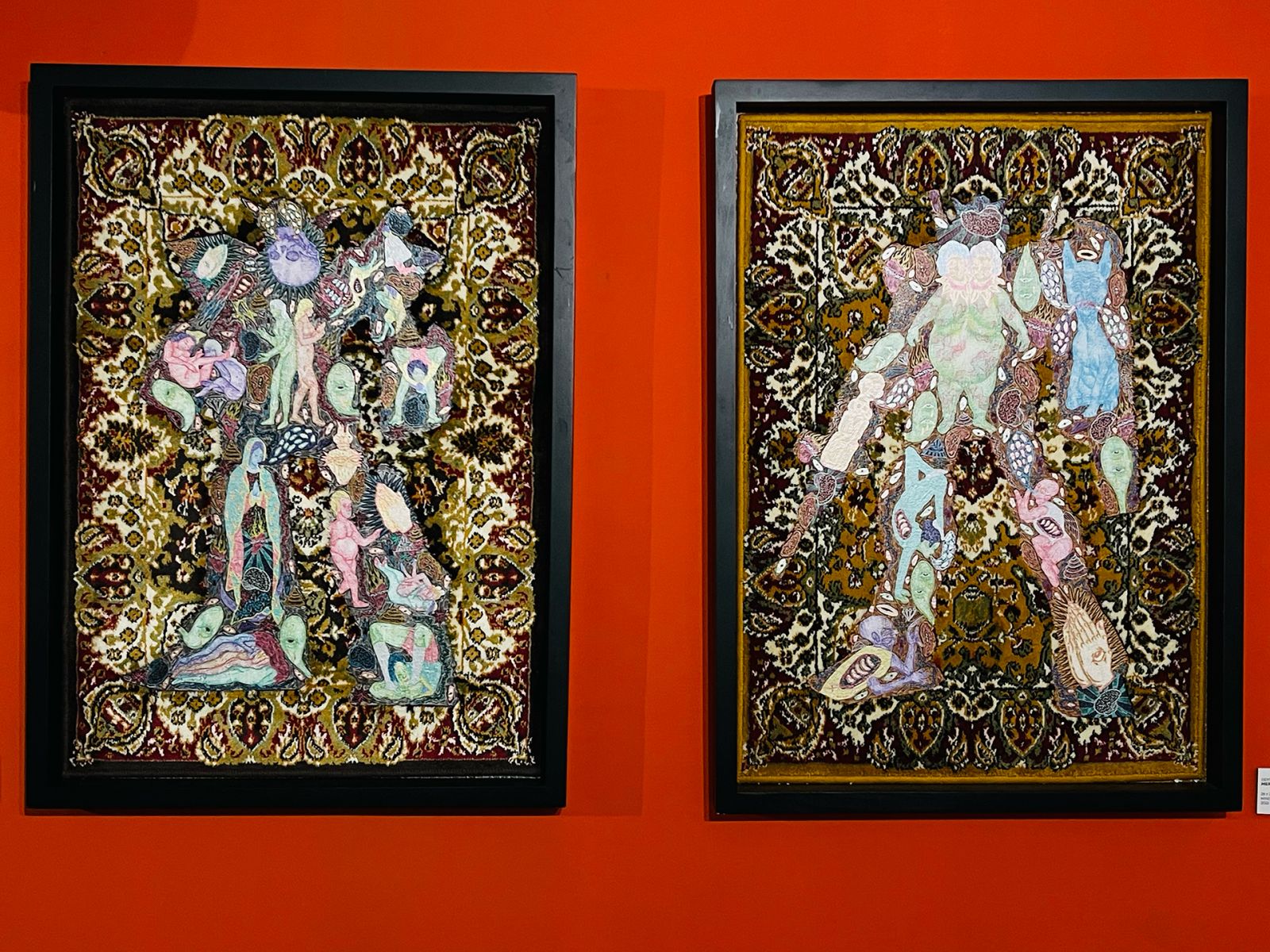 Dexter Sy, Merkantilismo #2, 28 x 20 inches, mixed media on canvas, Merkantilismo #1, 28 x 20 inches, 2022