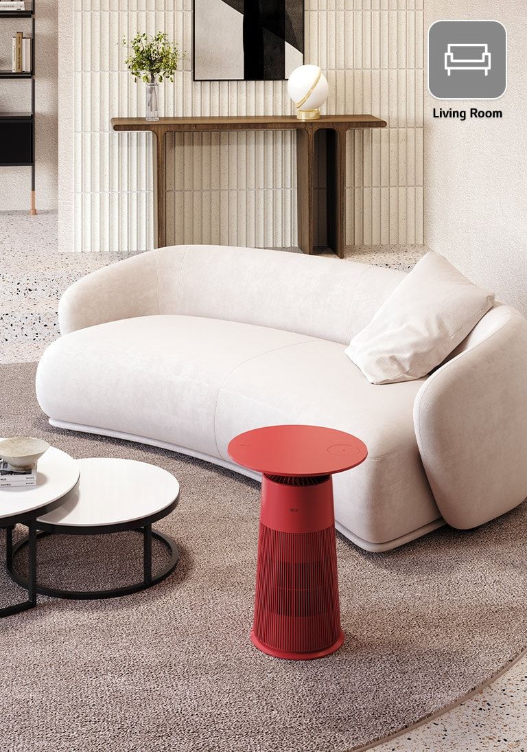 LG PuriCare Aero Furniture in red