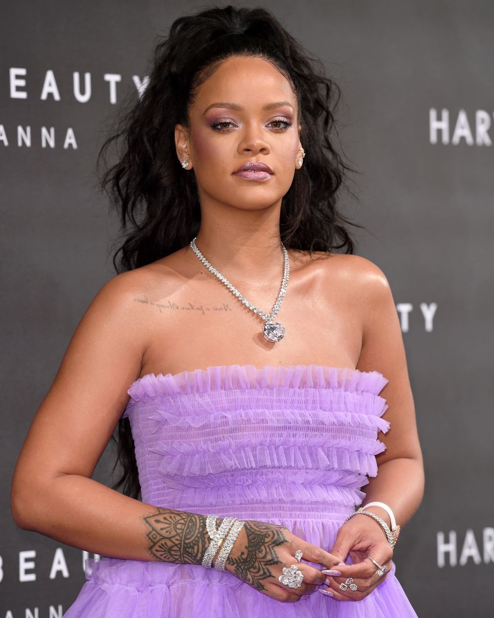 Rihanna attends the UK launch of her Fenty Beauty line (Photo: Karwai Tang)