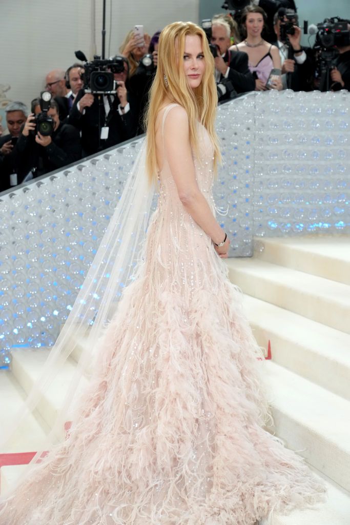 NEW YORK, NEW YORK - MAY 01: Nicole Kidman attends the 2023 Met Gala Celebrating "Karl Lagerfeld: A Line Of Beauty" at Metropolitan Museum of Art on May 01, 2023 in New York City. (Photo by Jeff Kravitz/FilmMagic)