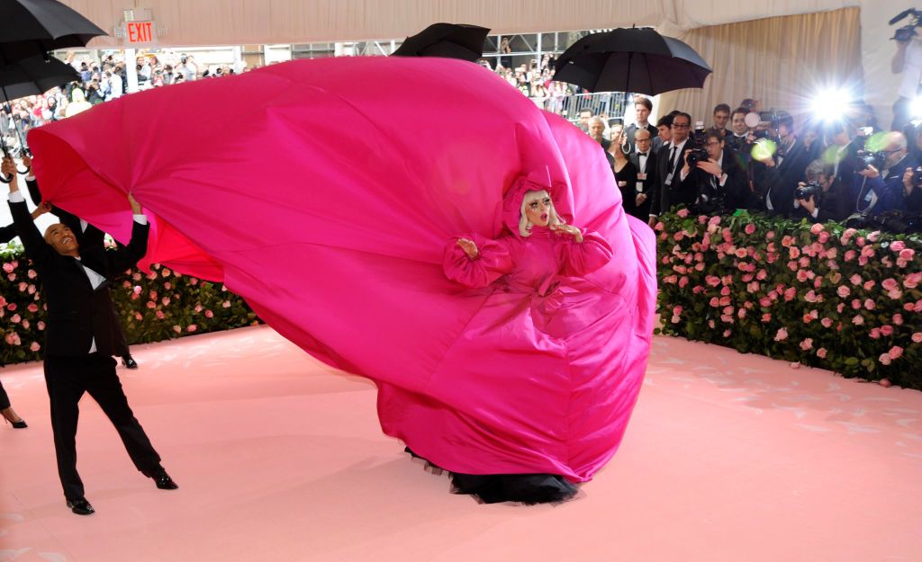 American Pop musician Lady Gaga (born Stefani Germanotta) arrives at the Met Costume Institute Gala 'Camp: Notes on Fashion' exhibition at the Metropolitan Museum of Art, New York, New York, May 6, 2019. (Photo by Ron Galella/Ron Galella Collection via Getty Images)