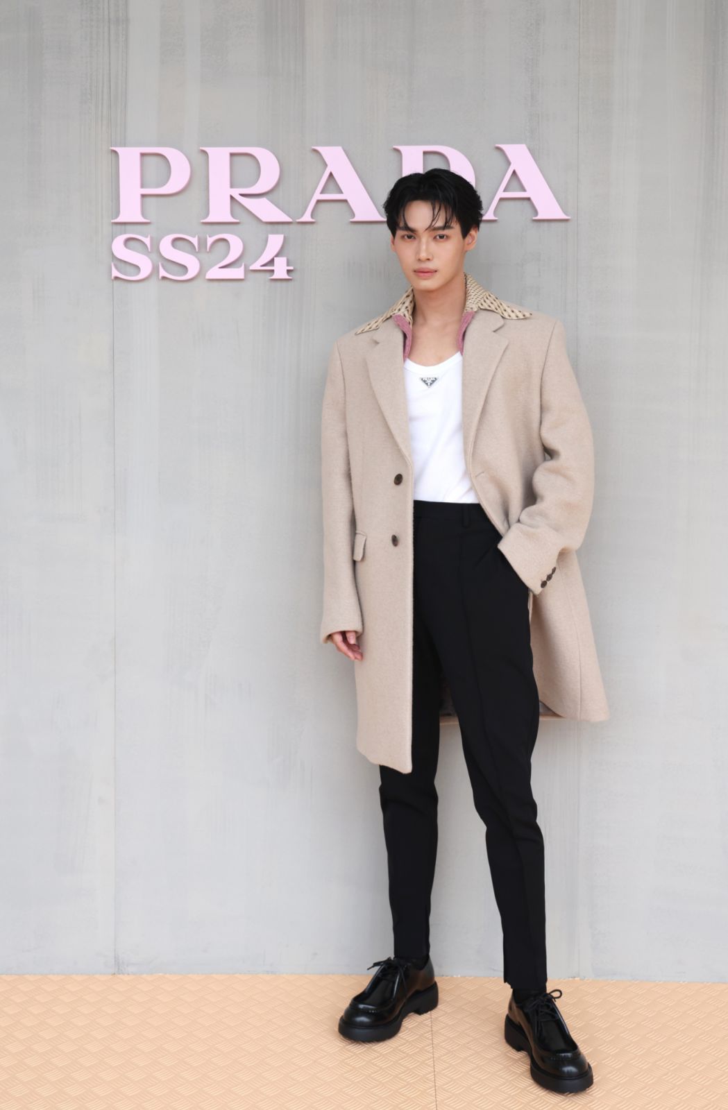Metawin Opas-iamkajorn attends the Prada Spring/Summer 2024 Womenswear Fashion Show