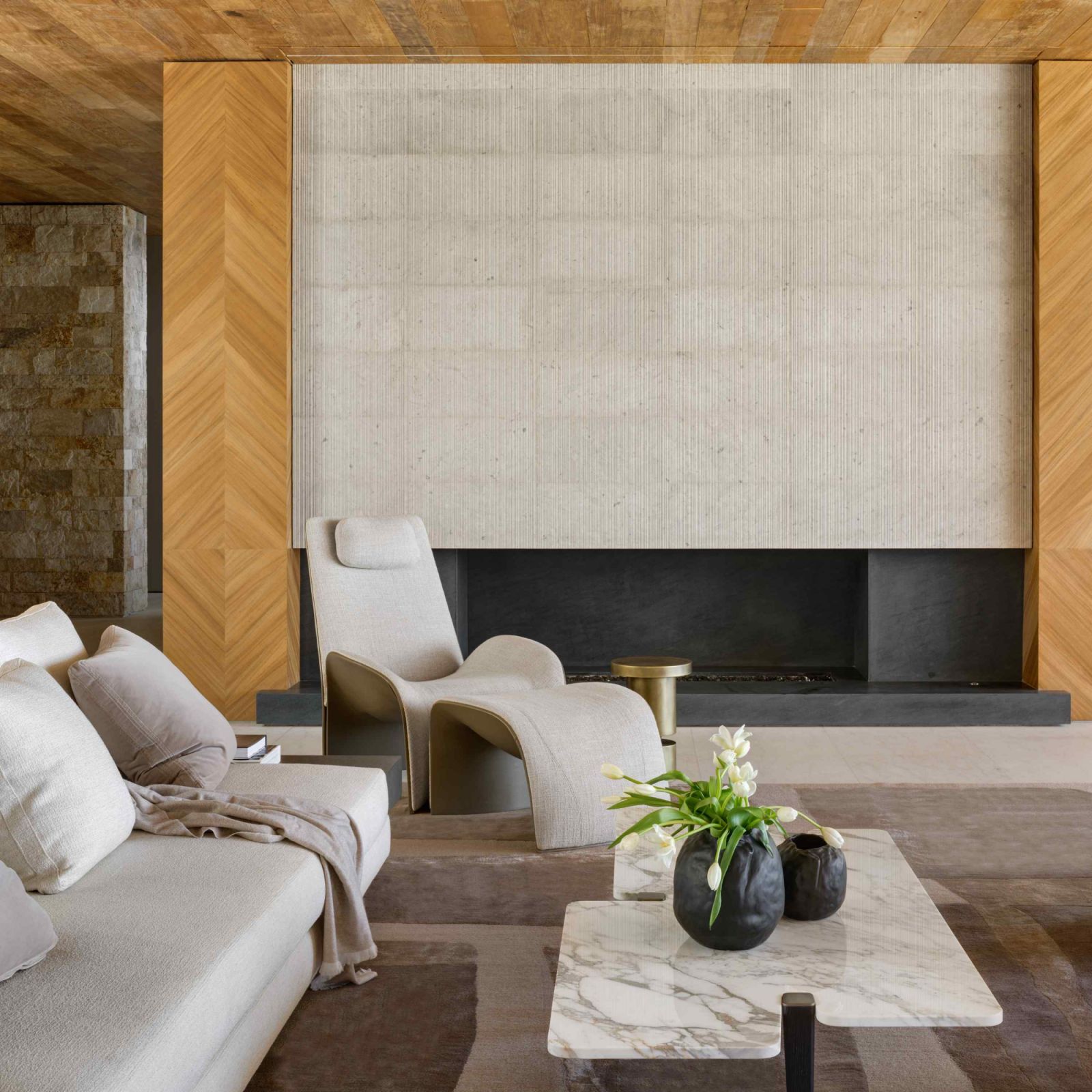 Cosy furnishing that that evokes a sense of calm and relaxation