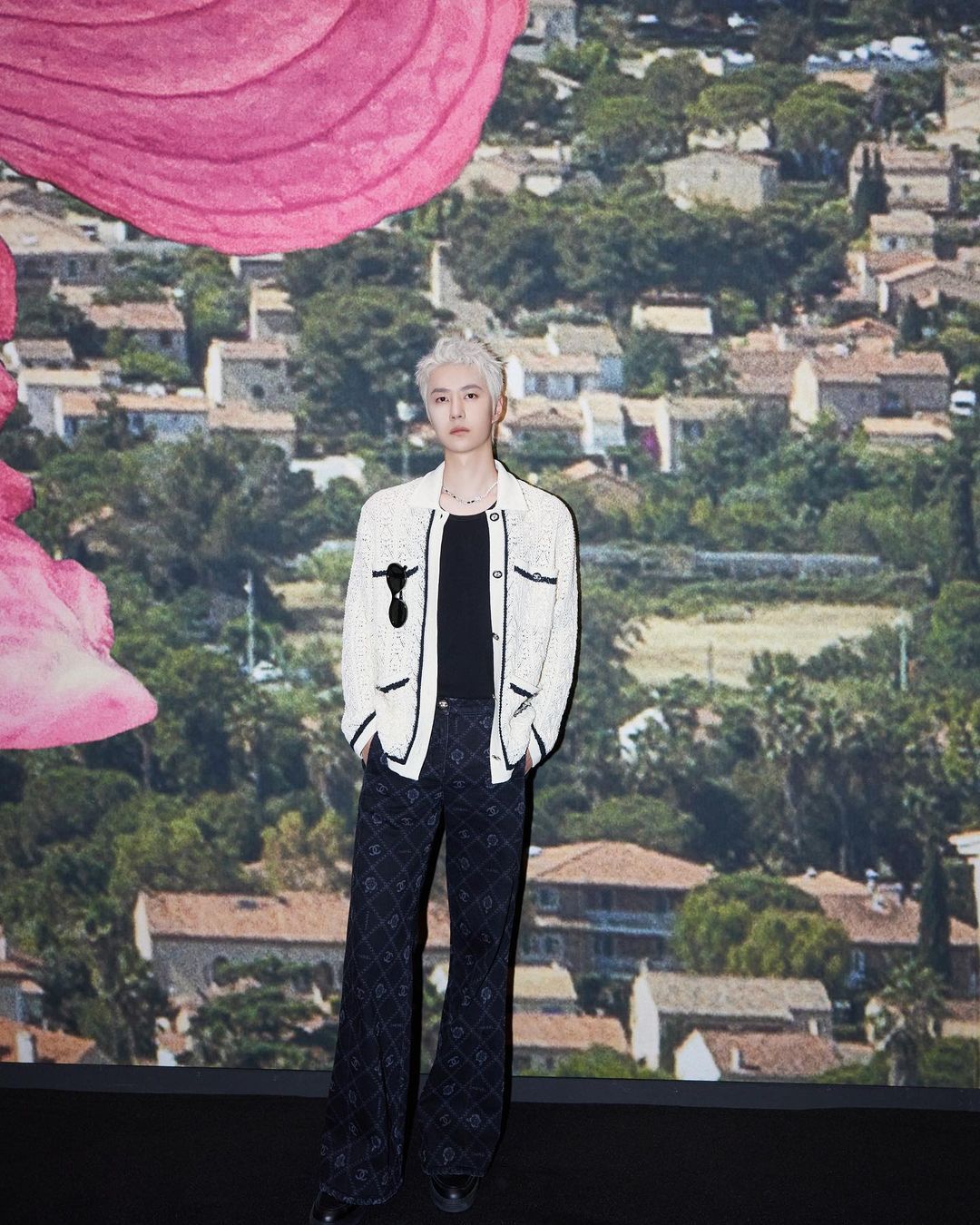 Wang Yibo at Chanel Ready To Wear Spring 2024 held at Grand Palais Ephémère