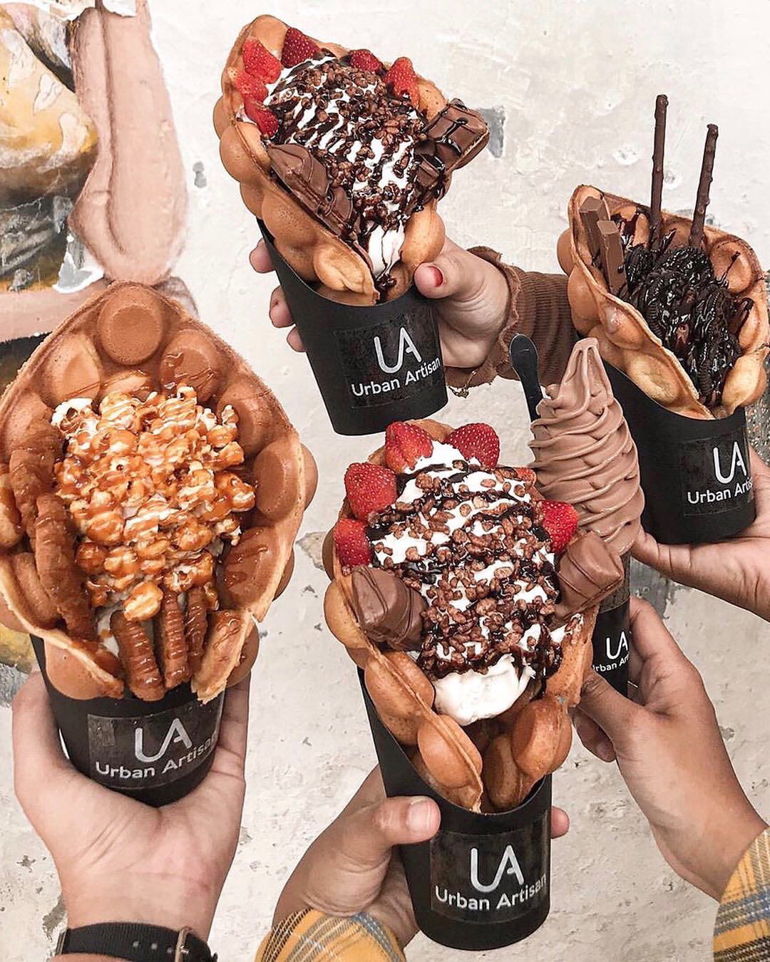 Urban Artisan’s bubble waffles (Photo: Instagram / @urbanartisan_official)