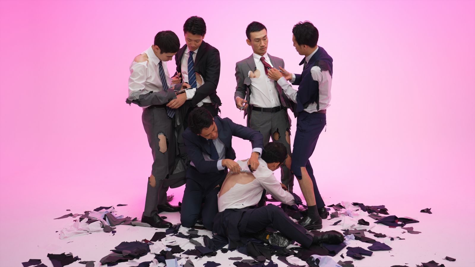Fuyuhiko Takata's "Cut Suits" (2023) (Photo: courtesy the artist and Waitingroom)