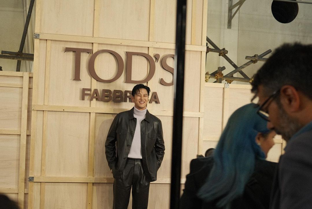 Ahn Bo-hyun at the Tod’s Spring-Summer 2024 show (Photo: @bohyunahn / Instagram)