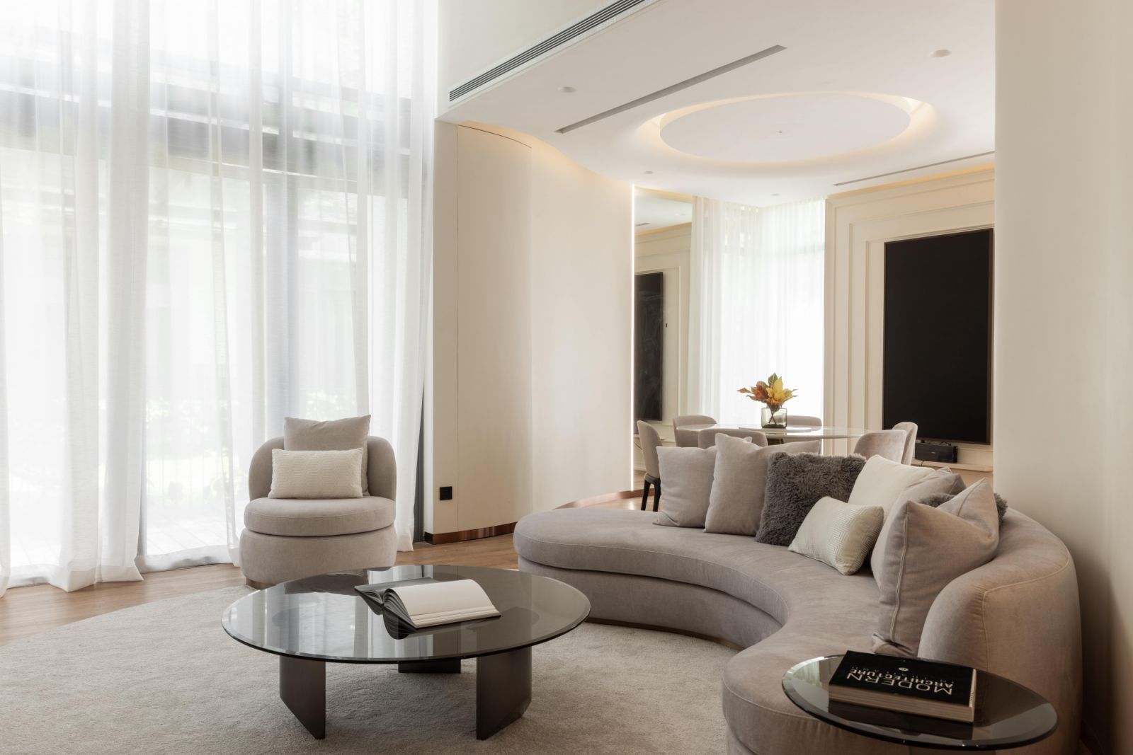 Natural light in the living spaces