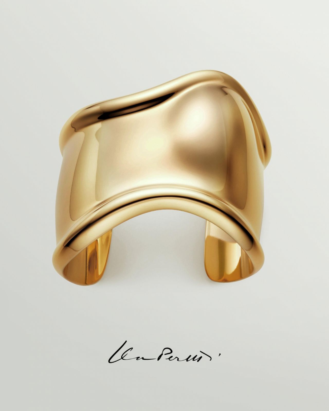 Elsa Peretti Bone cuff 18K金手環。(Photo: Tiffany & Co.)