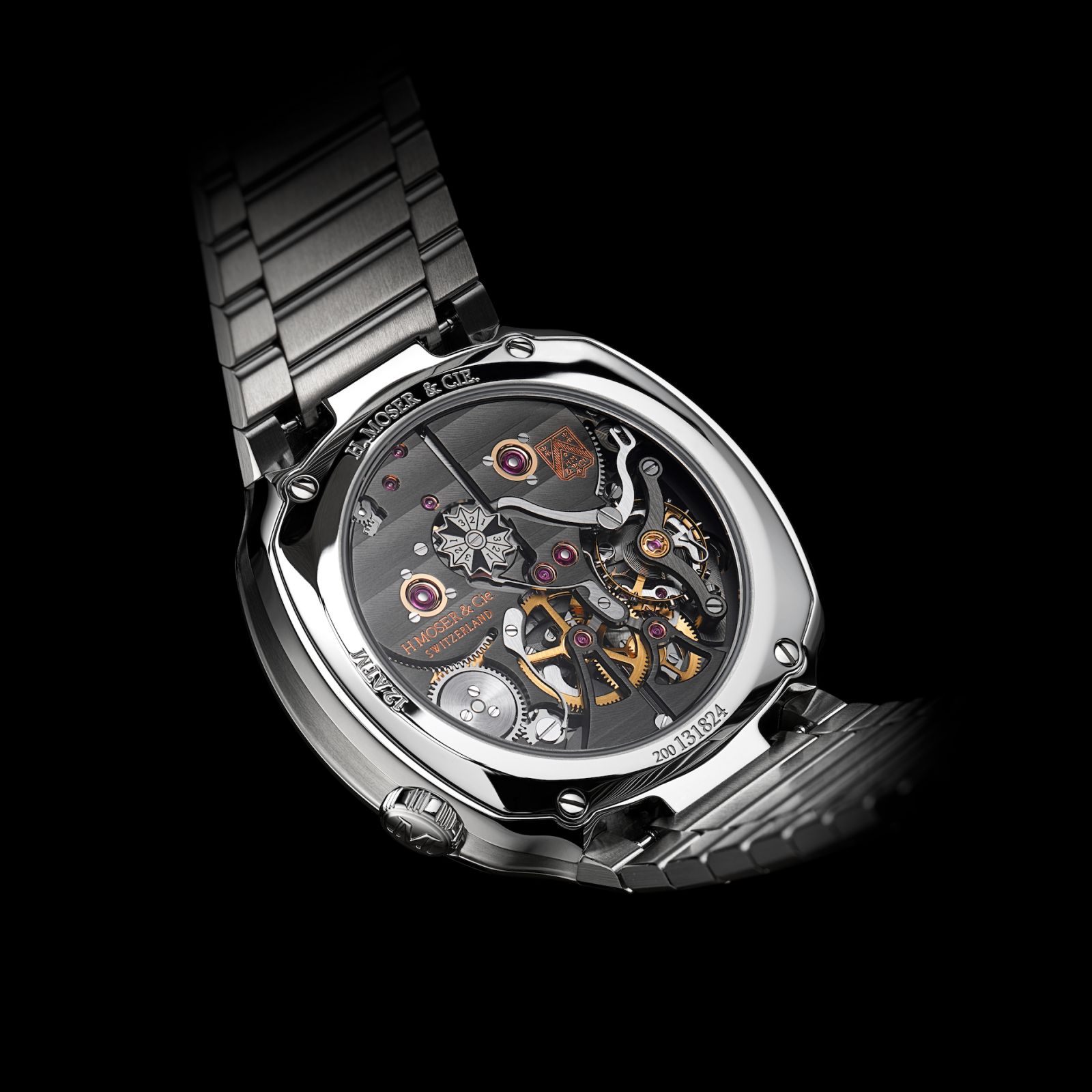 H. Moser & Cie Streamliner Perpetual Calendar Concept Smoked Salmon